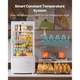 thumbnail image 4 of KFFKFF Refrigerated Countertop Display Case, 3 Cu.Ft./85L Capacity, 3-Tier Commercial Pastry Refrigerator with LED Lighting, Efficient Cooling System, Frost-Free Air Circulation, Ideal for Bakeries, 4 of 9