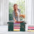 thumbnail image 5 of Foldable Clothes Storage Bags Clothes Organizer Bin with Clear Windows for Clothes Bedding Green Christmas Decoration, 5 of 6