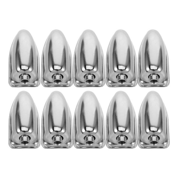 IDEANATEGRATE 10Pcs Snare Drum Lugs for Adjustable Height and Easy Installation Silver Iron