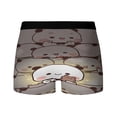 thumbnail image 4 of Calzoncillos tipo bóxer para hombre, ropa interior transpirable con diseño de oso panda, estilo Bubu Dudu, 4 of 5