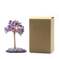 thumbnail image 4 of Cateissary Árbol artificial del alambre de cobre del aspecto realista con los árboles artificiales del dinero de la vida de los detalles Decoración del hogar Cristal morado, 4 of 6