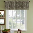 thumbnail image 3 of 2 Pack Valances for Window, Sage Green Floral Short Curtains for Kitchen Bedroom Living Room, Ethnic Tribe Abstract Art Flowers Rod Pocket Small Window Treatment Valance Drapes 54 x 18 Inch, 3 of 8