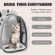 thumbnail image 4 of Mochila portabebés Dorphy Space Capsule para gato y perro, color gris, 4 of 7