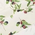 thumbnail image 5 of Violet Linen European Olives Branch Pattern, Polyester Woven Printed Fabric, White and Green, 70 Inch Round, Seats 4 to 6 people, Tablecloths, 5 of 6