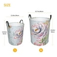 thumbnail image 5 of Haiem Vintage Rose Leather Dirty Clothes Laundry Basket,Sturdy & Waterproof,Collapsible Round Design For Efficient Space Management,Multi-Purpose Storage Basket, 5 of 8