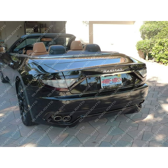 For The Maserati GranTurismo Tail Light Tinted Overlays Kit Smoked Gran Turismo Lamp Lense Protection Film