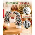 thumbnail image 4 of Enogets Mini Elf Hat Tabletop Christmas Trees, with 22 Red Berry, Hanging Ornament, 2 Pcs, 4 of 8