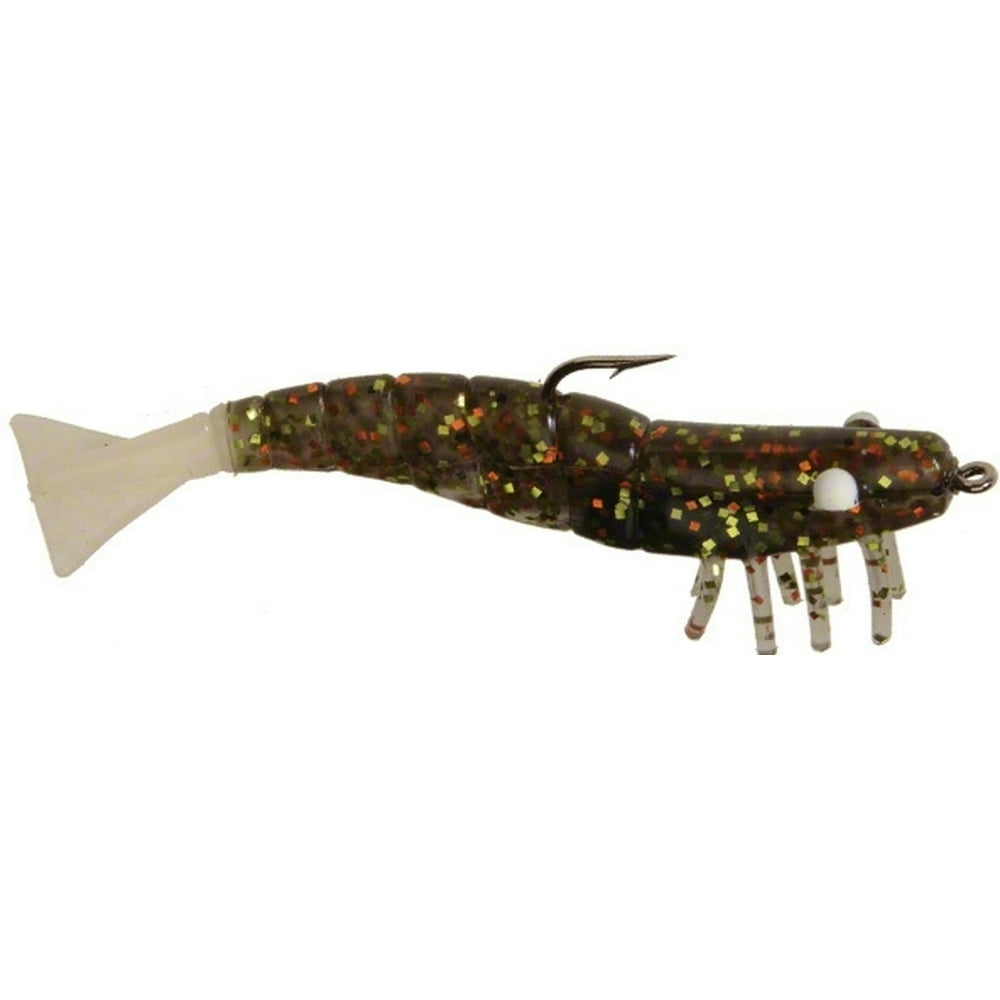 DOA FSH33P383 Shrimp Lure 3" 1/4 oz Golden Bream With Glow 3 Per Pack