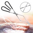 thumbnail image 3 of Utensilio de acero inoxidable para parrilla, filetes, verduras y más: pinzas para alimentos duraderas, perfectas para cocinar al aire libre y ensaladas Pinzas para barbacoa de primera, 3 of 8