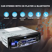 Alondy Single DIN Car Stereo with CD/DVD Player Bluetooth AM/FM Radio USB SD AUX