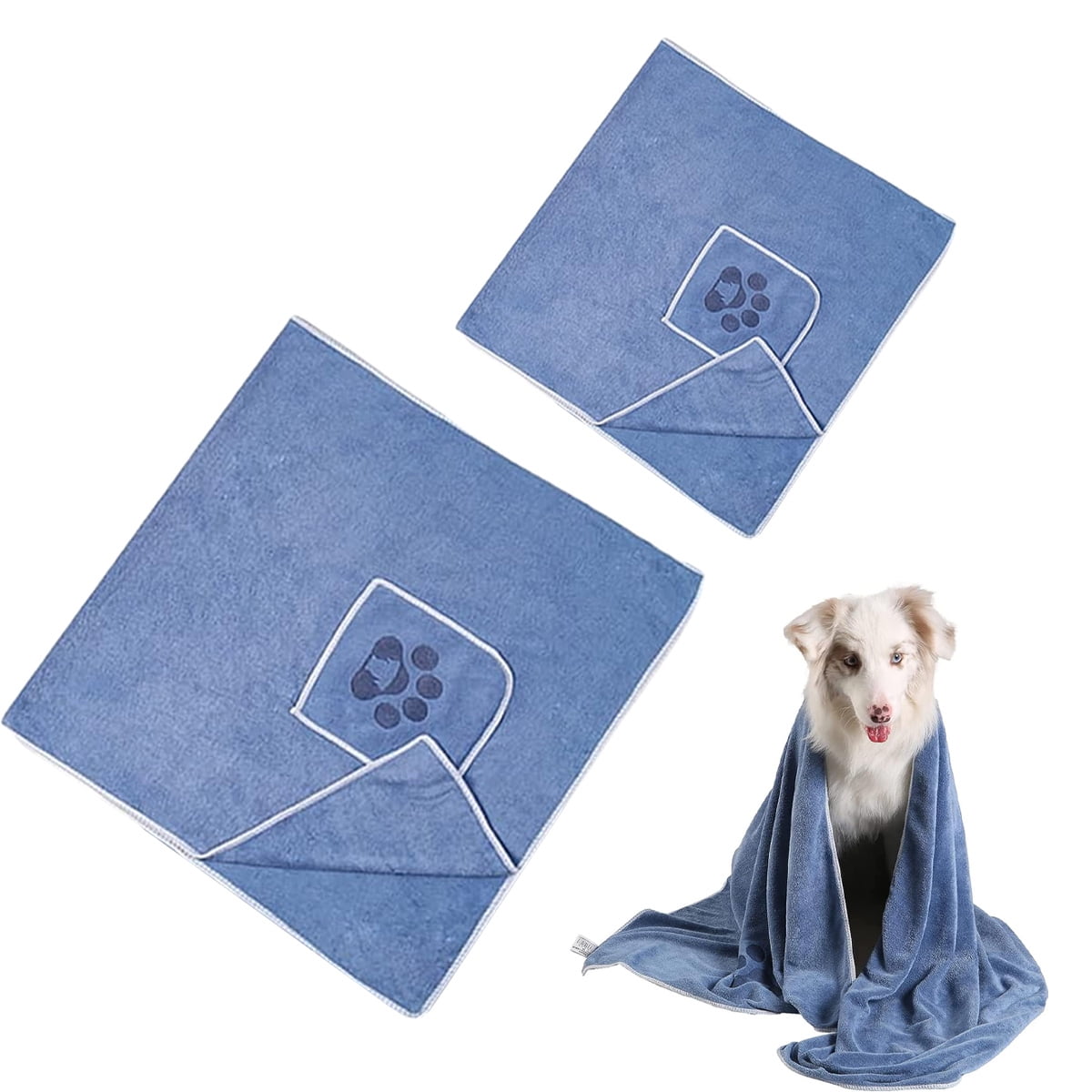 Toalla De Microfibra Para Perro | Set De 3 | Múltiples Tallas Y Colores | Absorción Súper Rápida