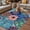 Blue, variant on Vintage Boho Floral Outdoor Rug for Patio/Deck/Porch, Non-Slip Large Area Rug 6 x 9 Ft, Colorful Vintage Flowers Abstract Art Indoor Outdoor Rugs Washable Area Rugs, Camping Rug Carpet Runner