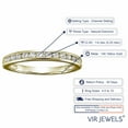 thumbnail image 3 of Vir Jewels 1/4 CTTW Classic Diamond Wedding Band 14K Yellow Gold Channel Set Round Size 8.5 Female Adult, 3 of 6