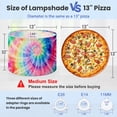 thumbnail image 2 of Linen Drum Lampshades Spiral Trendy Fashion Dirty Paint Tie Dye Striped Rainbow 13"x13"x10" Light Shade for Table Lamps Floor Lamp Shades Lampshade Replacement Assembly Required, 2 of 8