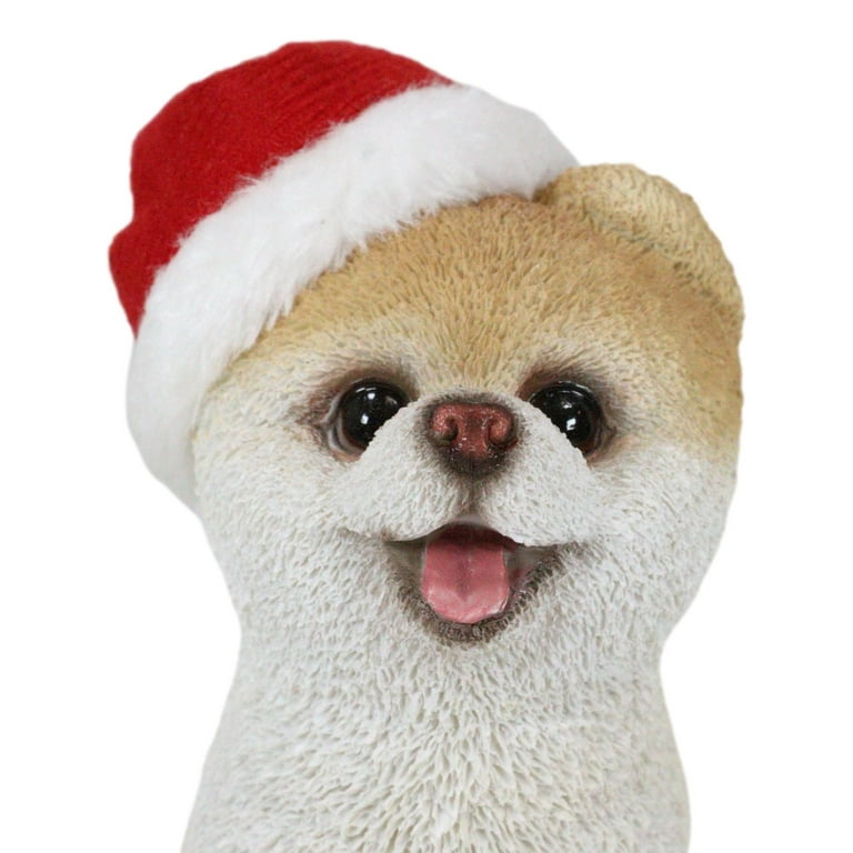 Christmas Boo The World's Cutest Pomeranian Dog Statue Pet Pal Dogs  Collectible