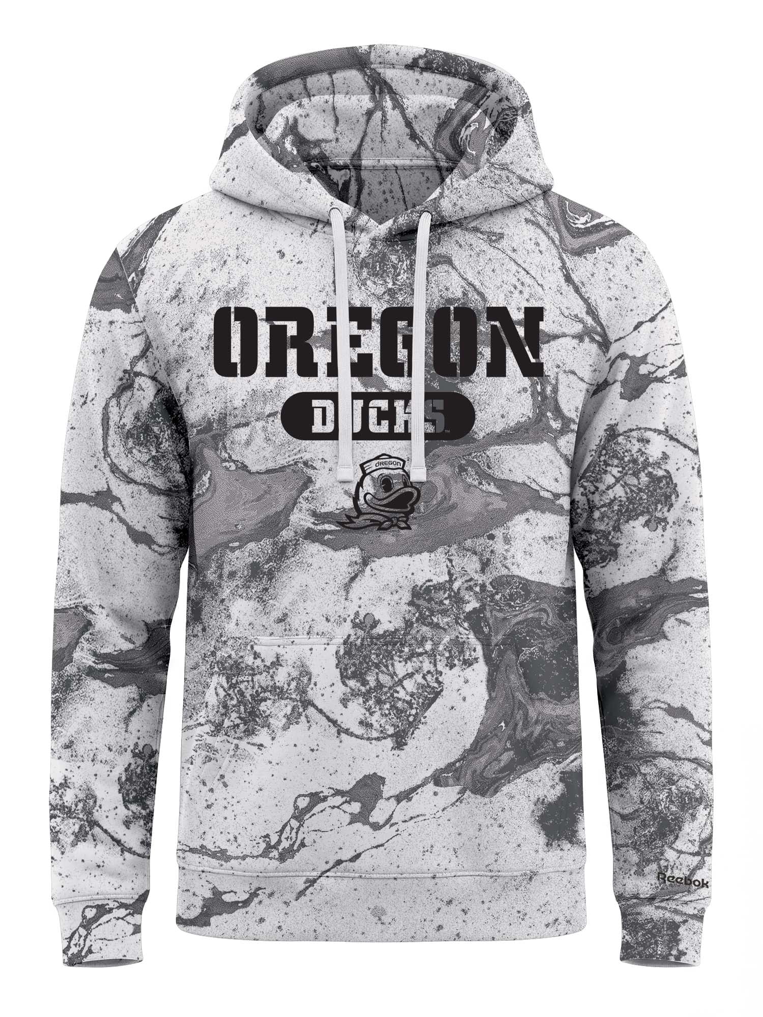 Oregon Ducks Reebok Mens All Over Print Hooded Sweatshirt