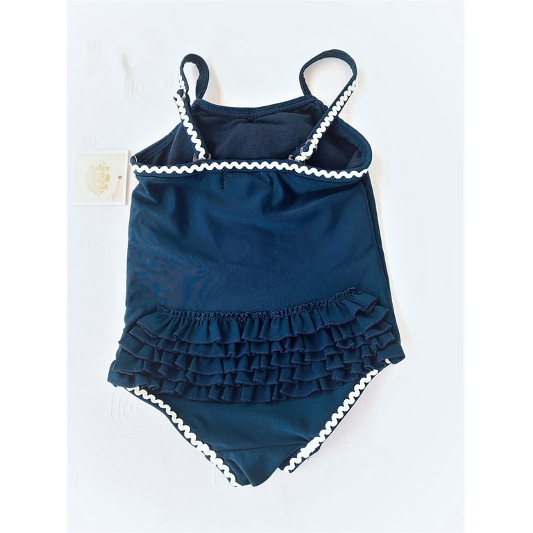 Juicy Couture Baby Girl 1 Piece Swimwear Size 12 18 Months Navy Walmart