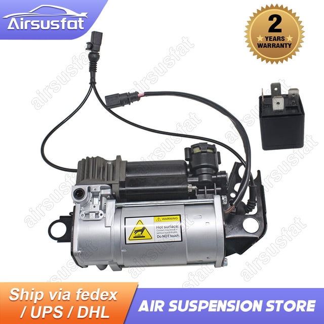 Air Suspension Compressor Pump w/Relay Fit for Audi Q7 (4L) 2006-2015 7L8616006A