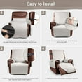 thumbnail image 6 of Aorsher 100% Waterproof Recliner Chair Cover, Recliner Chair Cover Furniture Protector with Elastic Straps for Kids, Reclining Couch Covers for Pets, Dogs, 6 of 12