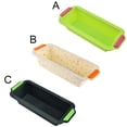 thumbnail image 3 of Worallymy Silicon Bicolor Bakeware Oblong Toast Bake Mold Antiadherente Bandeja para hornear resistente a altas temperaturas Gris oscuro Worallymy JD735804986, 3 of 7