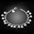 thumbnail image 5 of SeekLGT 925 Sterling Silver Adjustable Bell Chain Bracelet Anklet Women Girls Charm Jewelry Fashionable Layering Accessory for Parties and Daily Wear, 5 of 8