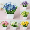 thumbnail image 3 of wirlsweal Artificial Lily Flower Plant Home Garden Office Cafe Wedding Party Bonsai Decor, 3 of 10