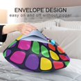 thumbnail image 4 of Yayeee Pillowcase King Size Set of 2 Satin Wrinkle Resistant Pillow Case, Colorful Psychedelic, 4 of 7