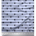 thumbnail image 1 of Soimoi Blue Rayon Fabric Stripe & Beetles Insects Print Fabric by Yard 56 Inch Wide, 1 of 1