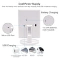 thumbnail image 3 of Tabletop Mount MakeupTwo Power Supply, Touch Screen and 1x/2x/3x Magnification Tri-Fold Vanity Mirror , Gift for Women(White), 3 of 5
