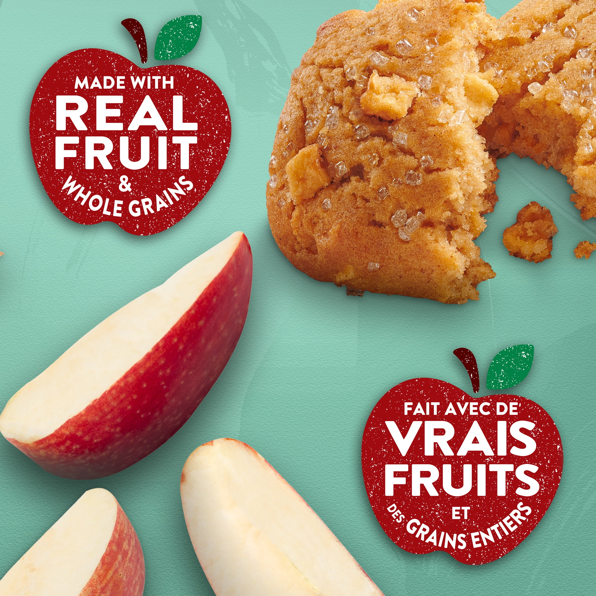 Nature Valley Soft-Baked Muffin Bars, Apple Cinnamon, Snack Bars, 5 Bars