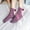 Purple, variant on JeashCHAT Winter Coral Fleece Cake Socks Towel Massage Bottom Tube Female Socks Home Floor Socks