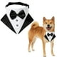 thumbnail image 1 of Corbata de esmoquin formal para perros (M-negra), corbata de boda para perros, collar ajustable para perros con pajarita, corbata para perros pequeños a medianos., 1 of 5