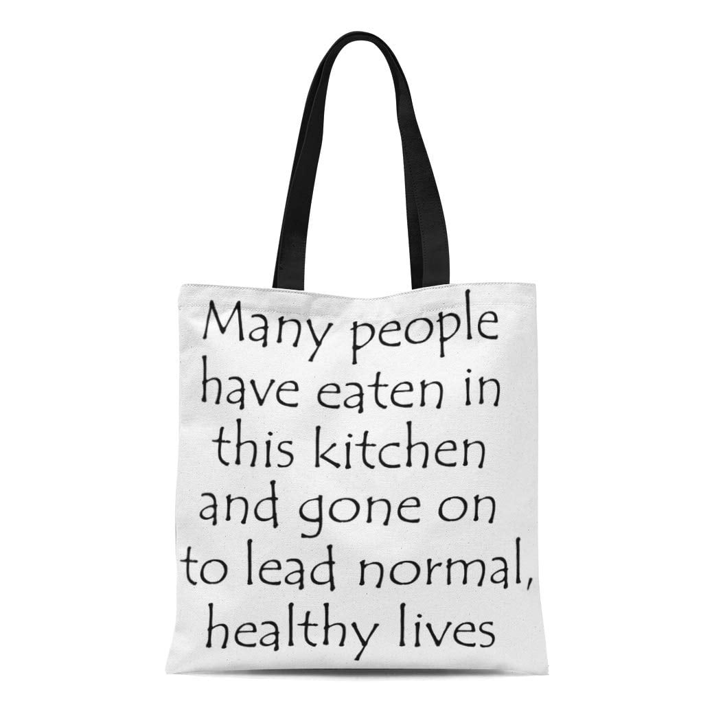 POGLIP Canvas Tote Bag Slogan Funny Sayings Hilarious Cooking Humorous Joke Novelty Reusable Handbag Shoulder Grocery Shopping Bags Walmart