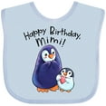 thumbnail image 3 of Inktastic Happy Birthday, Mimi- Cute Penguins Boys or Girls Baby Bib, 3 of 4