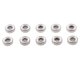 thumbnail image 1 of 10 Piezas Ruedas Rodillos Mini Macarena Rodamientos de bolas ABEC-9 608RS 8.5 x 21.5 x 7 mm Blanco, 1 of 8
