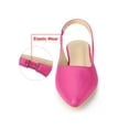 thumbnail image 6 of BLISSFUL STEP Valentine's Women's Shoes Slingback Pointed Toe Flat Shoes Hot Pink 8.5, 6 of 7