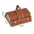 thumbnail image 4 of Organizador de anteojos Soporte de cuero para gafas de sol Estuche portátil para almacenamiento de gafas de viaje, L6402 Marrón Speravity HA003745-06B, 4 of 7