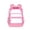 Pink, variant on Purple Clear Backpack Transparent Bookbag Solid Fabric Base Front Zipper Pocket Side Mesh Water Bottle Pockets Adjustable Padded Shoulder Straps See Through Backpack for School Concert Sports Travel