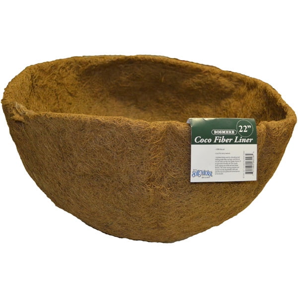 Photo 1 of Bosmere F556 22 Round replacement coco liner - Brown - with Soil Moist mat