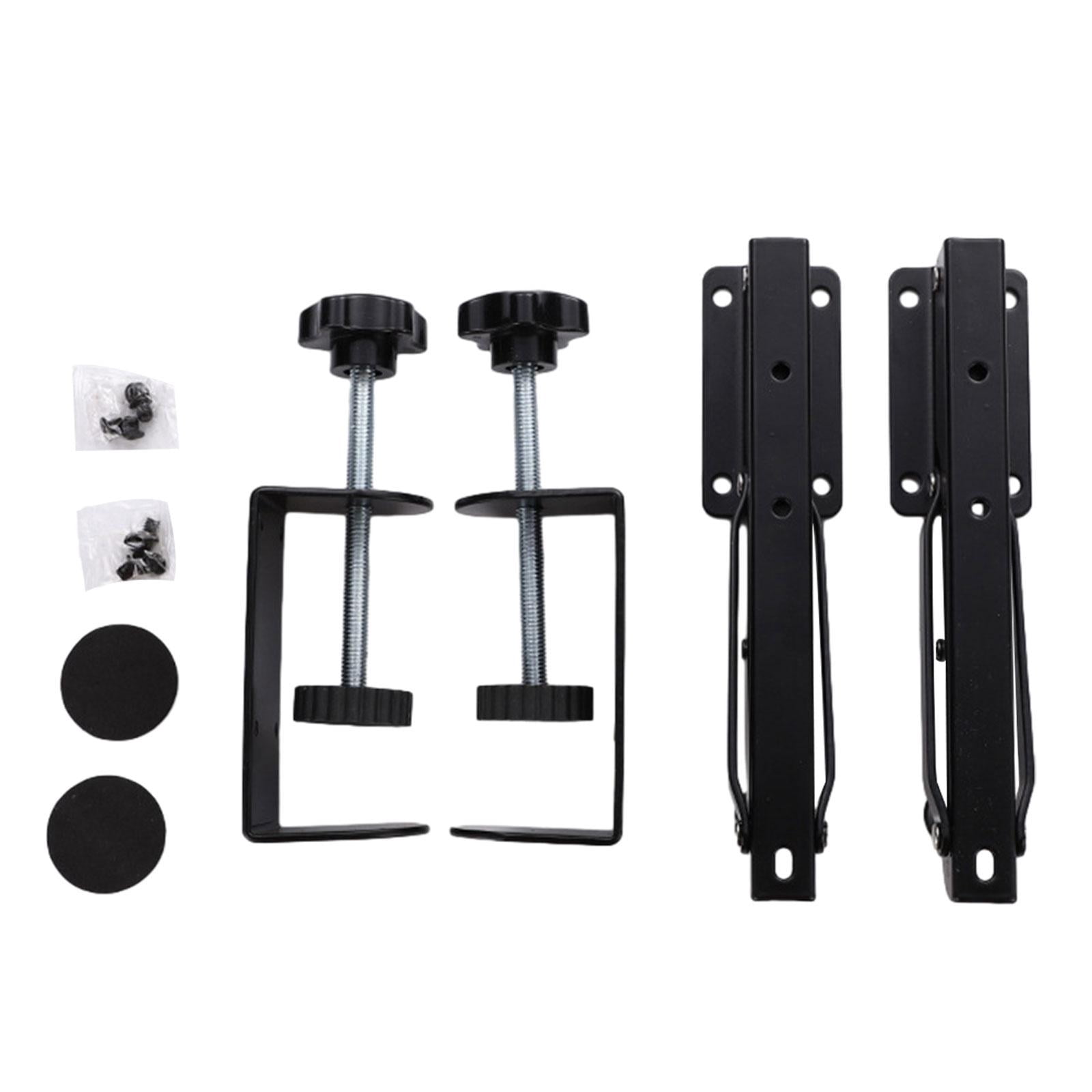 Rushawy Keyboard Tray Clamp Mount 0.5-9.5cm Adjustable Height Computer Drawer for Typing