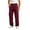 Wine, variant on Cmfcve Mens Cargo Pants Button Zipper Fly Straight Leg Pants Casual Outdoor Hiking Work Trousers