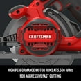 thumbnail image 2 of Craftsman 15A 7.25 in Corded Lightweight Circular Saw, 5500 RPM, 2 of 4