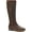 Dark Brown, variant on Style & Co. Womens Olliee Faux Leather Tall Knee-High Boots