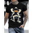 thumbnail image 2 of Men Casual Short Sleeve Tee 1 Pcs 100% Heavy Cotton - Comfortable Crew Neck, Soft Adorable Tees Tops, 2 of 9