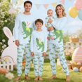 thumbnail image 2 of QTSHPN Family Matching Outfits Easter Cute Bunny Graphic Funny 2 Piece Long Sleeve Top with Long Pajama Pants Pajamas Sets, 2 of 6