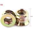 thumbnail image 2 of A Pack Of 20 Pieces Of M6 Zinc Alloy Threaded Hex Nuts, Classification Of Zinc Alloy Nuts (M6*10Mm), 2 of 5