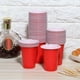thumbnail image 3 of 50 vasos desechables de plástico para fiestas de 360 ml, ideales para bar, barbacoa, picnic, color rojo, 360 ml, 3 of 10