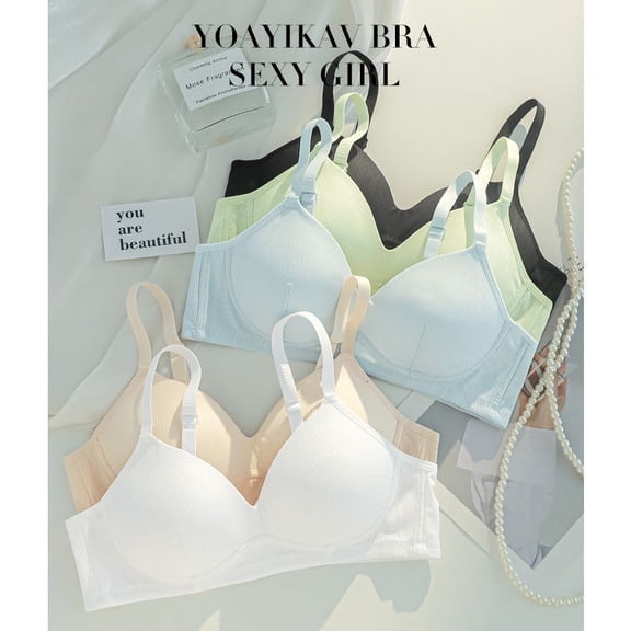 Ultimate Comfort Wireless Bra for Teen Girls: Lightly Padded, Seamless Build from Premium nylon, Adjustable Hook-and-Eye and Sliding Straps for a Secure Feel