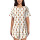 thumbnail image 1 of Balery Cute Carrot Print Conjunto de Pijama para Mujer con Estampado, Dos Piezas de Manga Corta y Shorts, Ropa de Dormir Suave con Cuello Redondo y Bolsillos-Large, 1 of 6