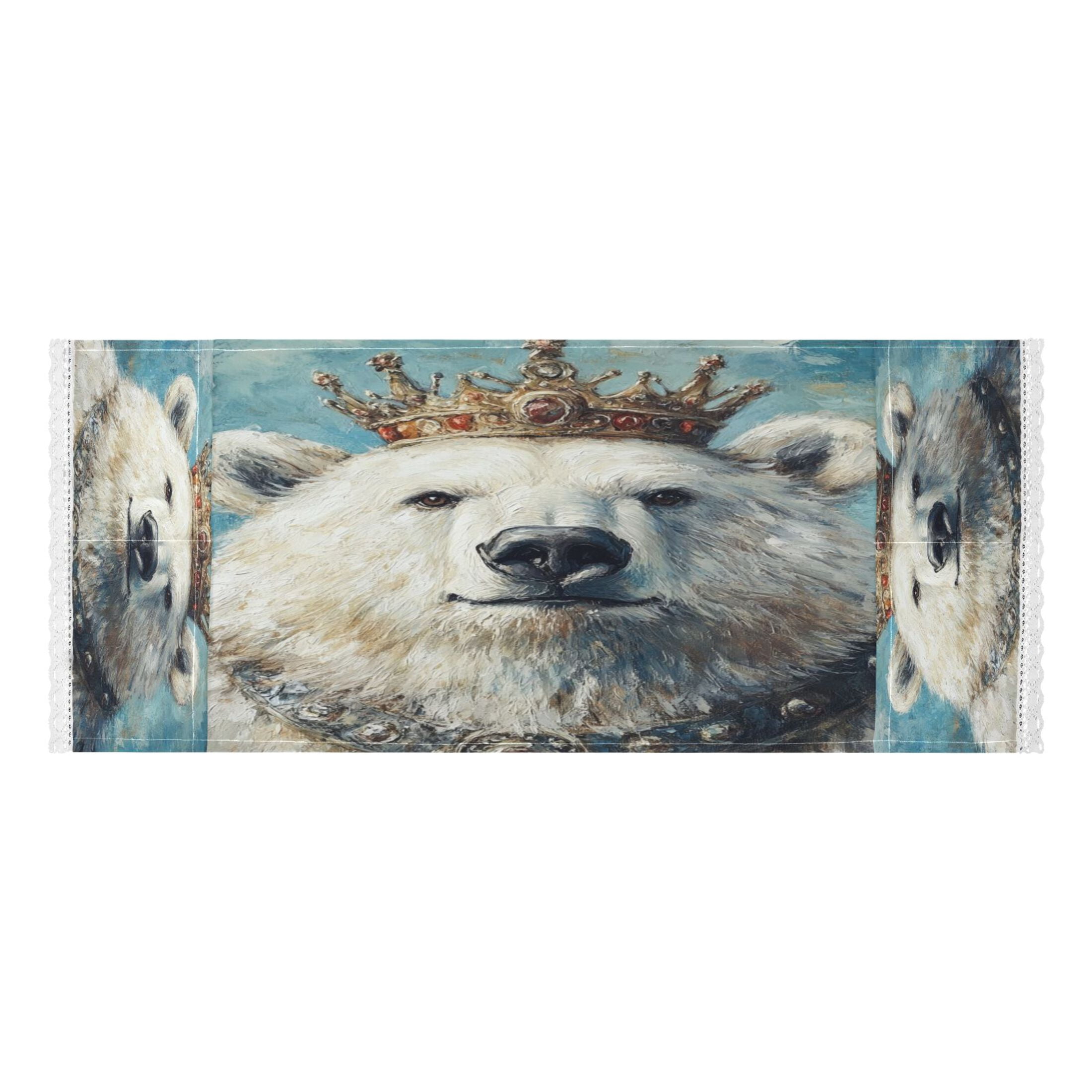 WOBOGO White Bear King Washing Machine Cloth Dryer Refrigerator Top Cover Protective Non-Slip Mat For Kitchen Laundry